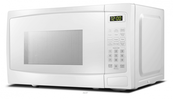 Dbmw0920bww Danby 0 9 Cu Ft White Microwave With Convenience Cooking Controls En