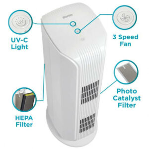 Danby AHAM Verifide Tower Air Purifier UV-C Light With Photo-Catalyst Filter 